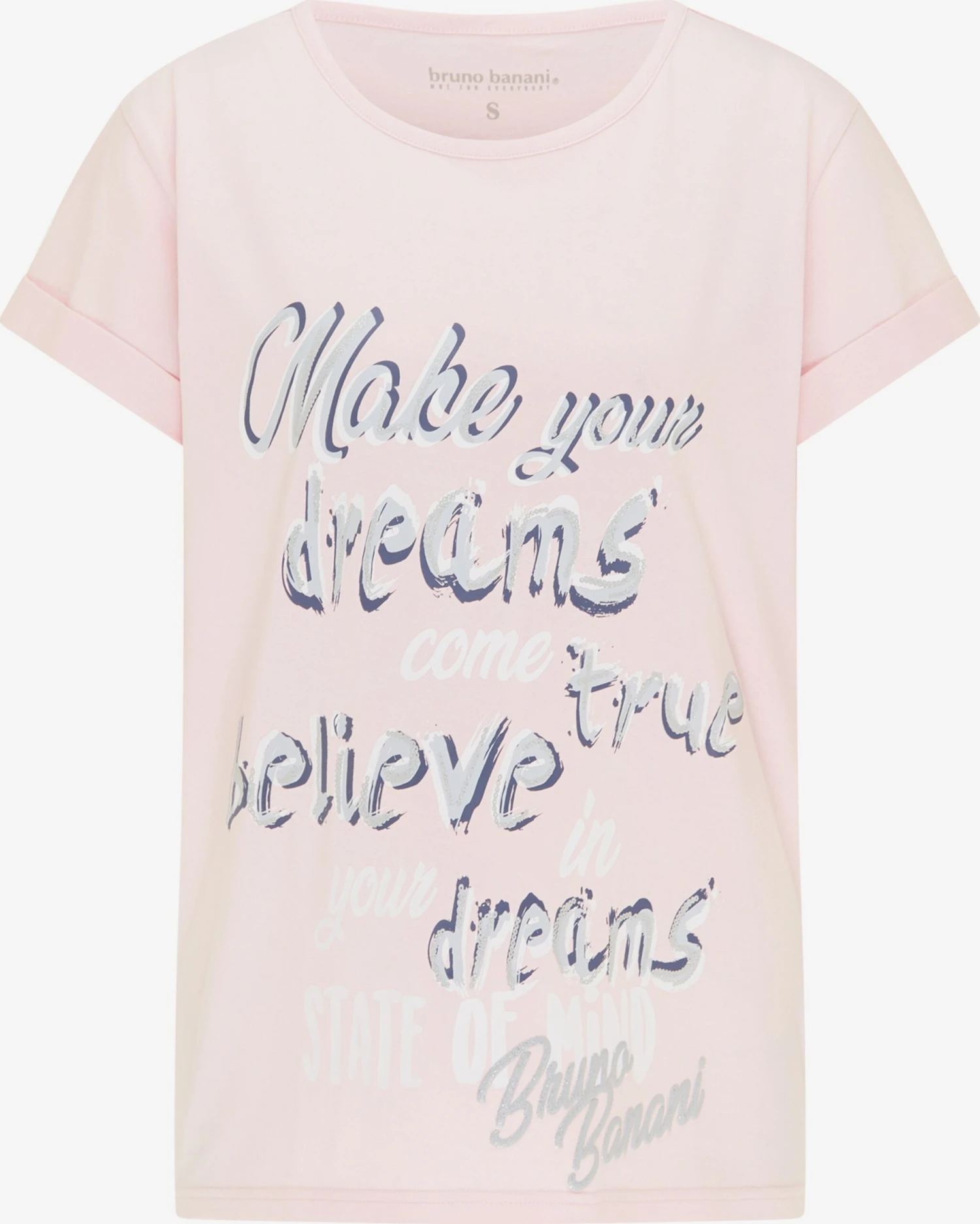 Bruno Banani T-shirts T-shirt Hughes Femme Rose Pastel 3 Bruno Banani T-shirts T-shirt Hughes Femme Rose Pastel