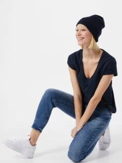 DRYKORN T-shirts T-shirt Avivi Femme Bleu Chiné -Pas Cher Univers T-shirt Magasin fb6b2a4255bf3b788dd5f0ef93de84d5