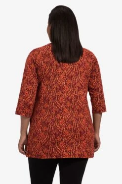 Ulla Popken T-shirts à Manches 3/4 T-shirt Femme Orange -Pas Cher Univers T-shirt Magasin fbe68a7a6ad0f3d6b4f0efa8bb2a7b2c